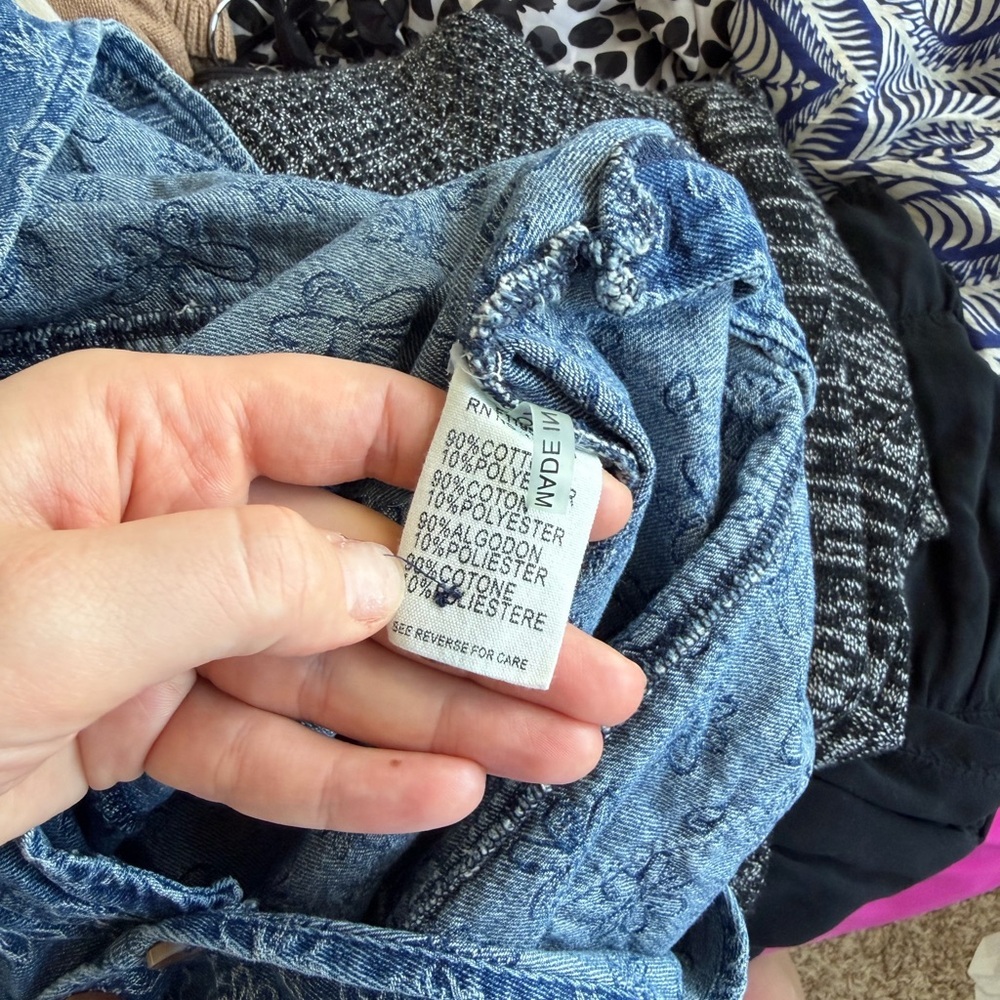 FRNCH Blue Floral Denim Overalls - Picture 9 of 10